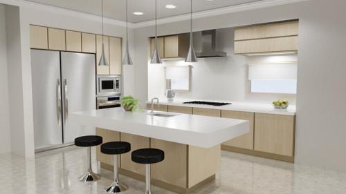 Cycles Modern Kitchen Scene preview image